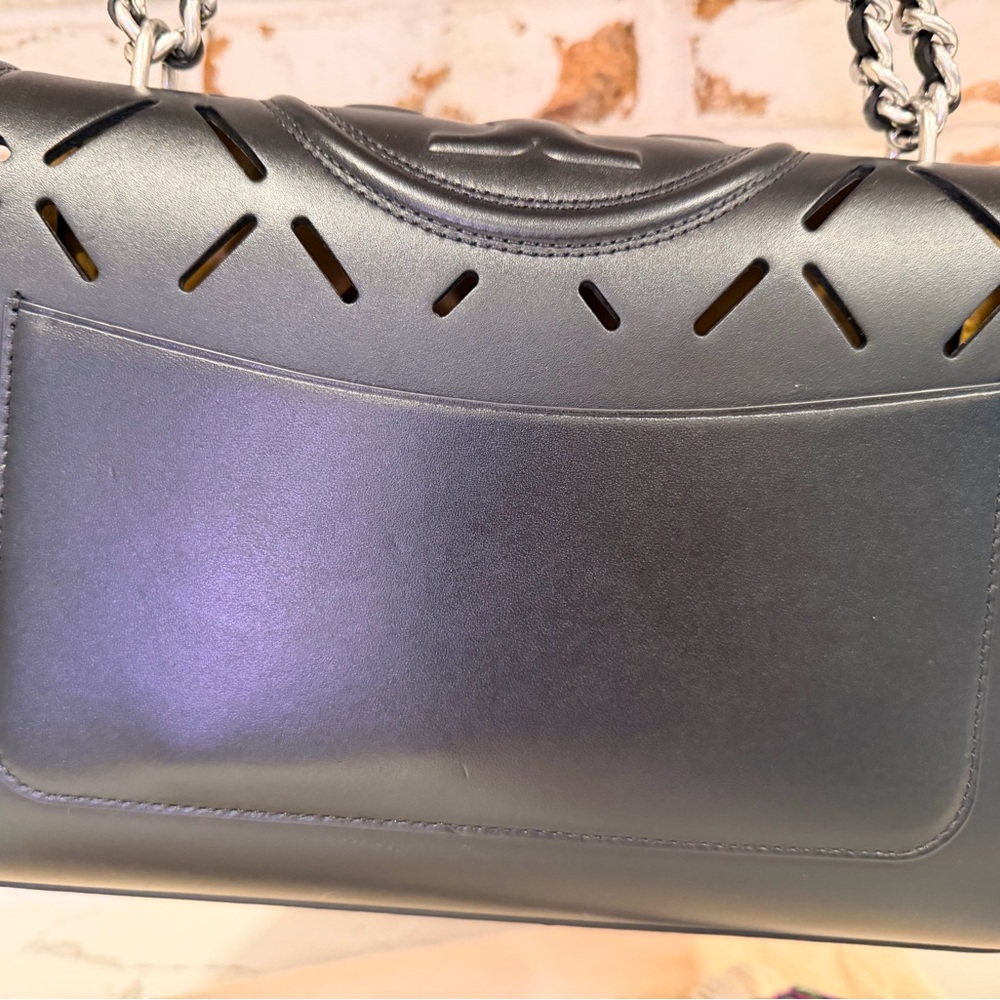 NWOT Tory Burch Black Cutout Bag - Picture 4 of 9
